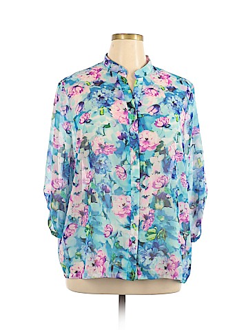 BonWorth 3/4 Sleeve Button-Down Shirt (view 1)