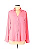 Express 100% Polyester Pink Long Sleeve Blouse Size M - photo 1