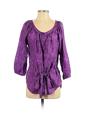 Rebecca Taylor 3/4 Sleeve Silk Top (view 1)