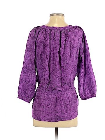 Rebecca Taylor 3/4 Sleeve Silk Top (view 2)