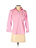 Lauren by Ralph Lauren 100% Cotton Pink 3/4 Sleeve Button-Down Shirt Size P - Sm - photo 1