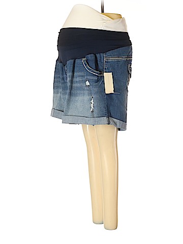 Indigo Blue Denim Shorts (view 1)