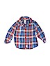 Carter's 100% Cotton Plaid Blue Long Sleeve Button-Down Shirt 18-24 MO / 24 MO - photo 1