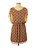 Lush 100% Polyester Brown Casual Dress Size M - photo 2