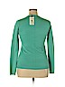 W by Worth Blue Silk Pullover Sweater Size L - photo 2