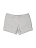 White House Black Market 100% Cotton Gray Khaki Shorts Size 14 - photo 1