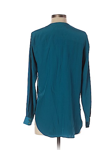 Amanda Uprichard Long Sleeve Silk Top (view 2)