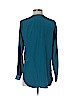 Amanda Uprichard 100% Silk Blue Long Sleeve Silk Top Size P (petite) - photo 2