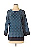 Ann Taylor LOFT Outlet 100% Polyester Blue 3/4 Sleeve Blouse Size S - photo 1