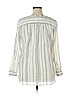 Ann Taylor LOFT 100% Cotton Ivory Long Sleeve Blouse Size XL - photo 2
