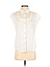 Maeve 100% Linen White Short Sleeve Button-Down Shirt Size XS - photo 1