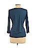 Ann Taylor Factory Blue 3/4 Sleeve Top Size L (petite) - photo 2