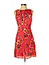 Liz Claiborne 100% Polyester Red Casual Dress Size 4 (petite) - photo 1