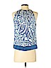Ann Taylor 100% Silk Blue Sleeveless Silk Top Size 4 (petite) - photo 2