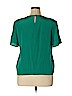 Anna and Frank 100% Silk Teal Short Sleeve Silk Top Size XL - photo 2