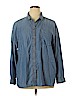American Eagle Outfitters Blue Long Sleeve Button-Down Shirt Size XL - photo 1