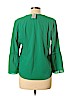 J. Crew Factory Store 100% Polyester Green Long Sleeve Blouse Size L (petite) - photo 2