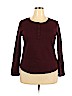 Assorted Brands Burgundy Long Sleeve Henley Size XXL - photo 1