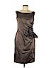 J. Mendel 100% Silk Brown Cocktail Dress Size 10 - photo 1