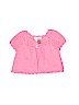 Genuine Baby From Osh Kosh 100% Cotton Solid Pink Shrug 0-3 MO / 3 MO - photo 1