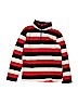 The Children's Place 100% Cotton Stripes Red Fleece Jacket Size 10 - 12 - photo 1