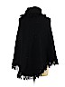 579 100% Acrylic Black Poncho Size M - photo 2