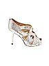 Antonio Melani Silver Heels Size 7 - photo 1