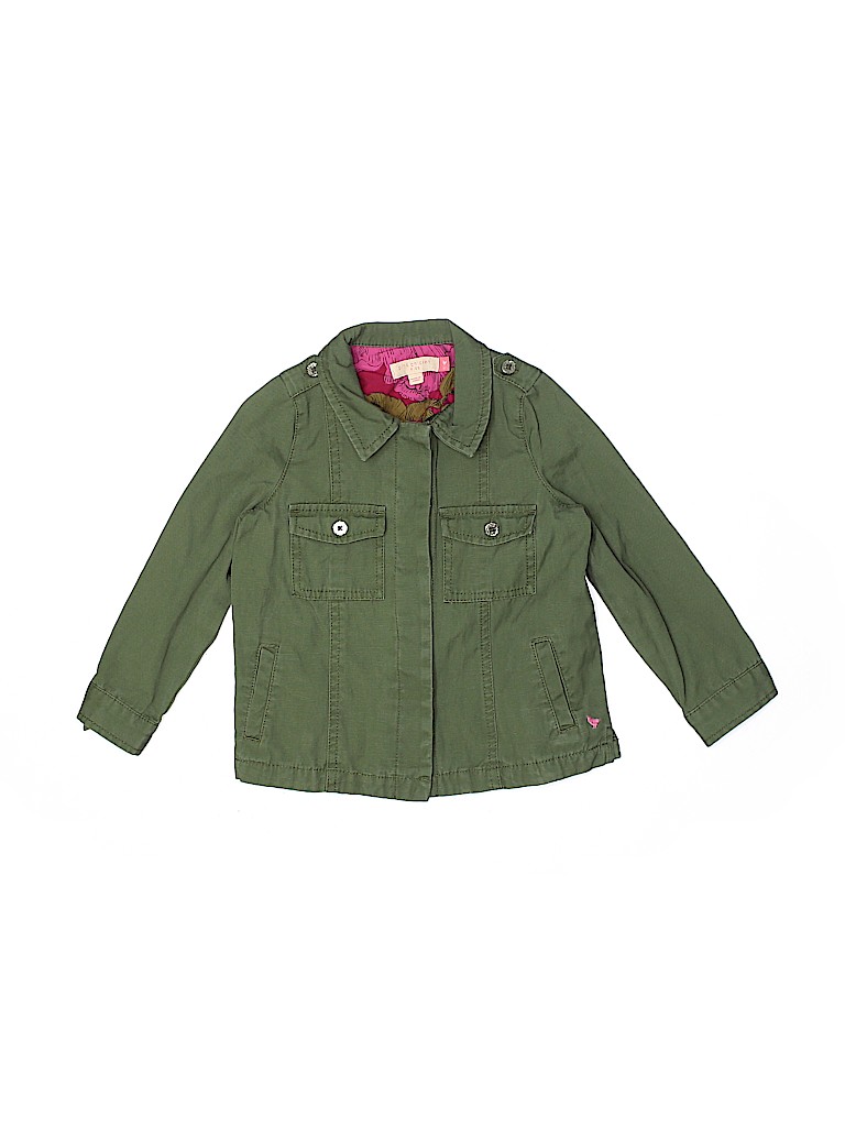 Pink Chicken 100% Cotton Green Jacket Size 3 - photo 1