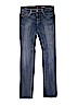 7 For All Mankind Solid Blue Jeans Size 14 - photo 1