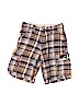 OshKosh B'gosh 100% Cotton Plaid Brown Cargo Shorts Size 6 - photo 1