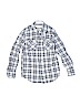 Ditch Plains Outfitters 100% Cotton Plaid Blue Long Sleeve Button-Down Shirt Size 4 - photo 1