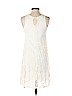 Ginger G. 100% Polyester Ivory Casual Dress Size S - photo 2
