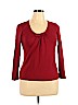 Talbots Red Long Sleeve Top Size XL (petite) - photo 1