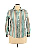 Ann Taylor LOFT 100% Cotton Blue Long Sleeve Button-Down Shirt Size 14 (petite) - photo 1