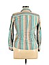 Ann Taylor LOFT 100% Cotton Blue Long Sleeve Button-Down Shirt Size 14 (petite) - photo 2