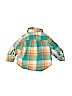 Baby Gap 100% Cotton Plaid Green Long Sleeve Button-Down Shirt Size 12-18 mo - photo 2