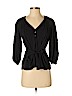 Point Sur 100% Cotton Black 3/4 Sleeve Blouse Size S - photo 1