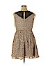 LC Lauren Conrad 100% Polyester Brown Casual Dress Size 16 - photo 2