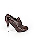 Miu Miu 100% Leather Brown Heels Size EU 37 1/2 - photo 1