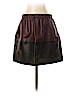 Vince. 100% Lambskin Burgundy Leather Skirt Size S - photo 1