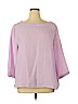 Eileen Fisher 100% Cotton Purple 3/4 Sleeve Top Size XL - photo 1