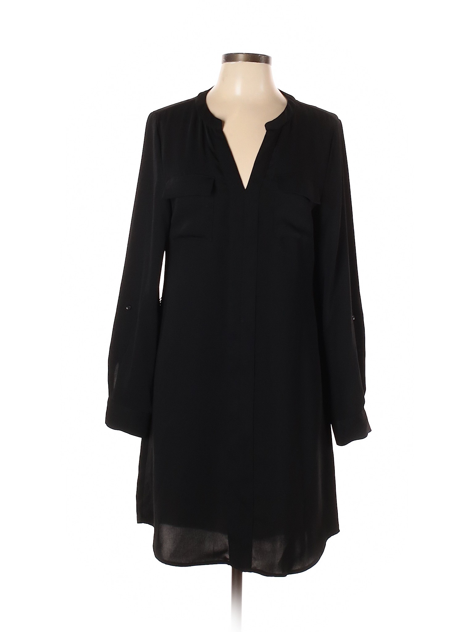 Adrienne Vittadini Women Black Casual Dress 12 | eBay