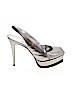Bebe Silver Heels Size 10 - photo 1