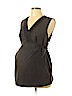 Motherhood 100% Polyester Gray Sleeveless Blouse Size L - photo 1