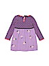 Hanna Andersson 100% Cotton Floral Polka Dots Purple Dress Size 110 cm / US 5-6 - photo 2