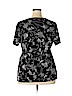 Motherhood 100% Polyester Black Short Sleeve Blouse Size 1X - photo 2
