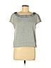 Alice + Olivia 100% Cotton Gray Short Sleeve Top Size M - photo 1