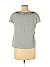 Alice + Olivia 100% Cotton Gray Short Sleeve Top Size M - photo 2