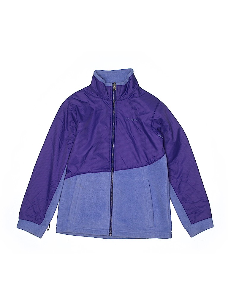 Columbia 100% Polyester Purple Fleece Jacket Size M (youth) - photo 1