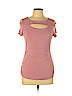 Candie's Pink Short Sleeve Top Size L - photo 1